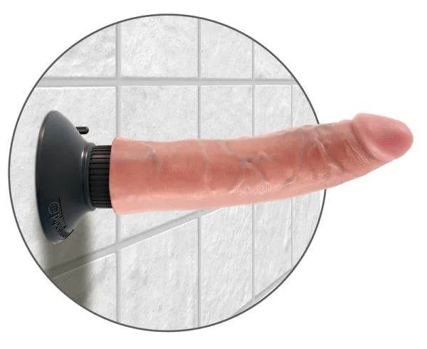 King Cock FlexiVibe - Biegsamer Naturvibrator mit Multispeed-Vibration Hautfarben hell/Schwarz King Cock FlexiVibe - Biegsamer Naturvibrator mit Multispeed-Vibration Hautfarben hell/Schwarz