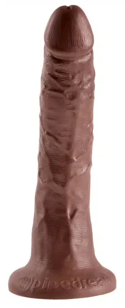 King Cock Naturdildo mit Saugfuß - 7 Inch Brown