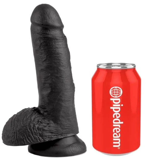 King Cock Naturdildo 17,8 cm - Realistischer Dildo Dark