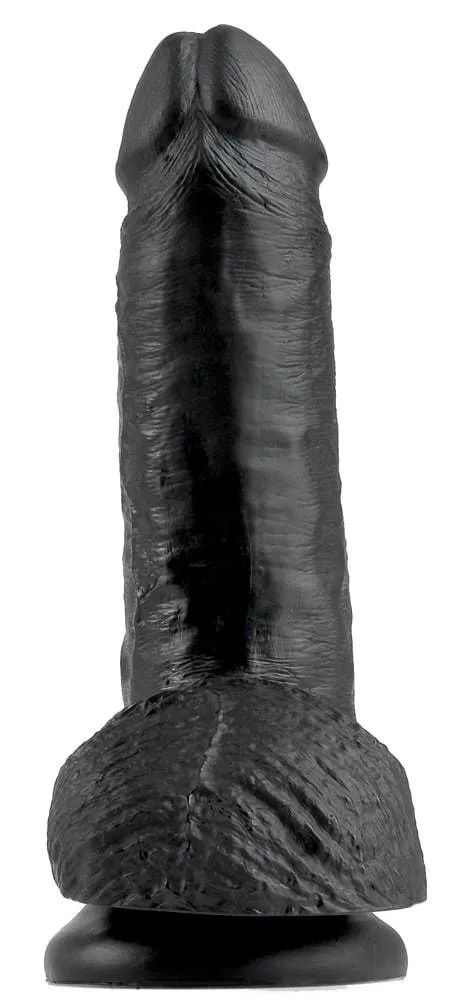 King Cock Naturdildo 17,8 cm - Realistischer Dildo Dark King Cock Naturdildo 17,8 cm - Realistischer Dildo Dark