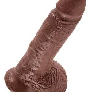 King Cock Naturdildo 17,8 cm - Realistischer Dildo Brown King Cock Naturdildo 17,8 cm - Realistischer Dildo Brown – Bild 4