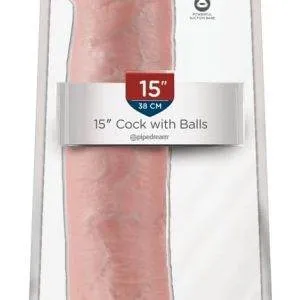 King Cock XXL Naturdildo mit Saugfuß und Strap-on-Kompatibilität Light