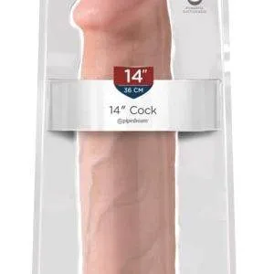 King Cock Naturdildo mit Saugfuß und Strap-on-Kompatibilität