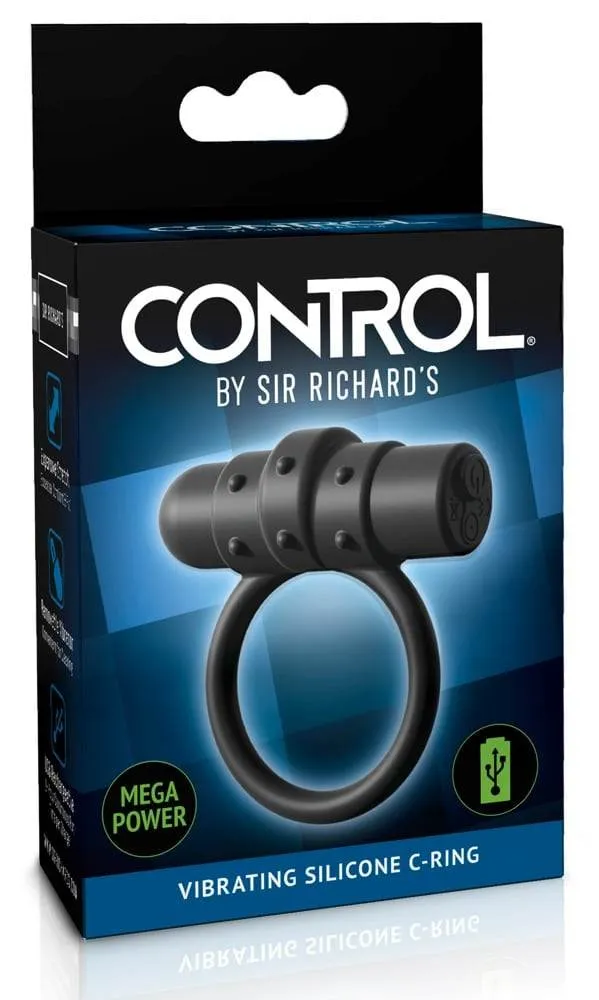 05449140000_verp Sir Richard's Control - Vibrating Silicone C-Ring: Stehvermögen & Höhepunkte
