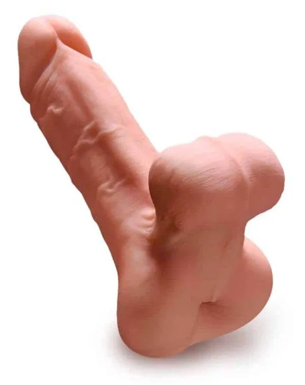 PDX Male Super-Masturbator mit Noppenstruktur und realistischen Hoden PDX Male Super-Masturbator mit Noppenstruktur und realistischen Hoden