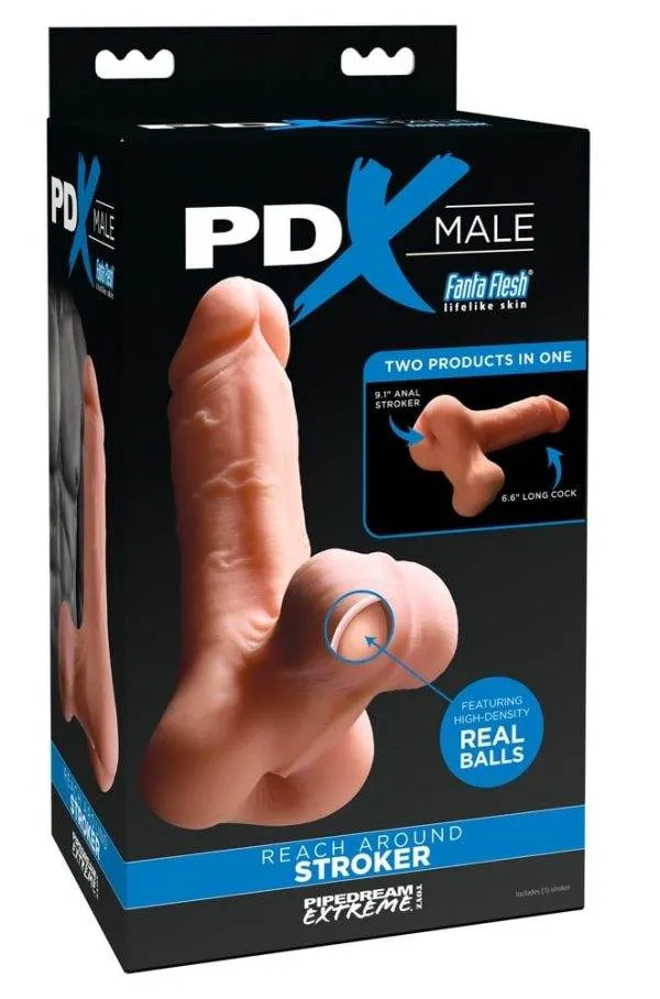 05452870000_verp PDX Male Super-Masturbator mit Noppenstruktur und realistischen Hoden