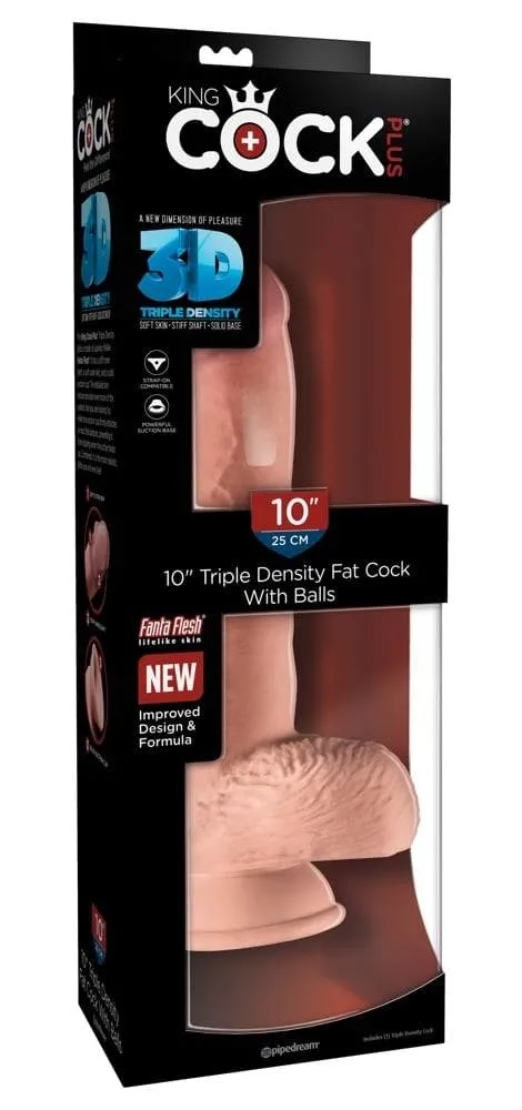 King Cock Plus - Realistischer Naturdildo mit Hoden