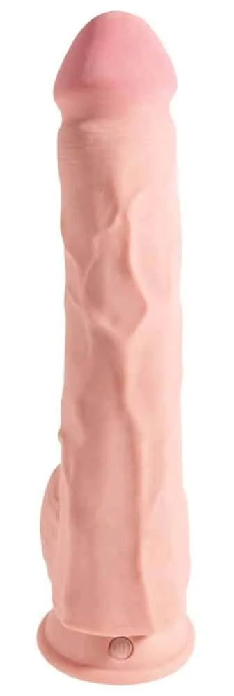 King Cock Plus - Naturdildo mit Hoden, 33 cm Länge