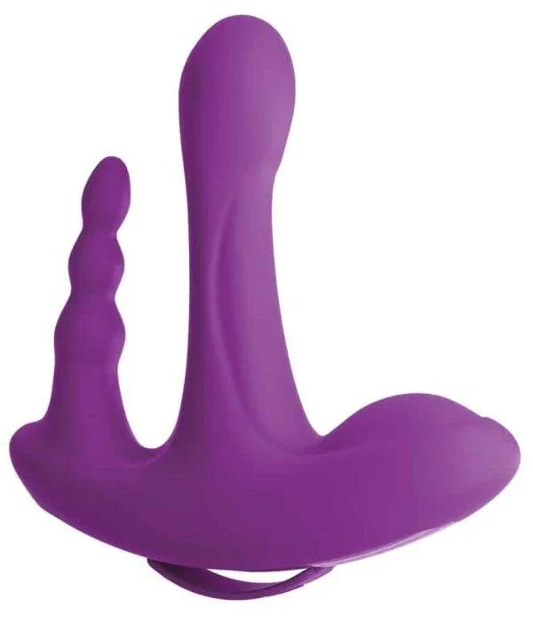Threesome Vibrator - Dreifache Stimulation, 10 Vibrationsmodi, Fernbedienung Threesome Vibrator - Dreifache Stimulation, 10 Vibrationsmodi, Fernbedienung