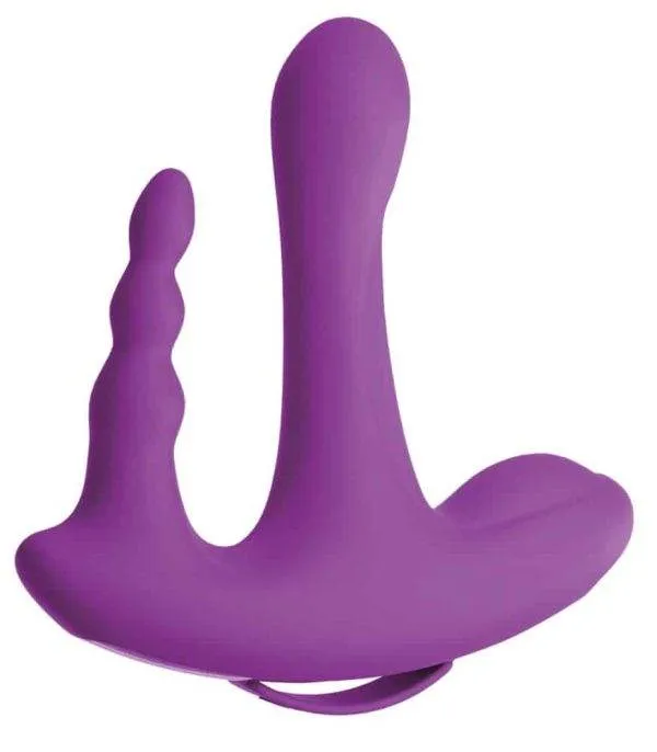 Threesome Vibrator - Dreifache Stimulation, 10 Vibrationsmodi, Fernbedienung Threesome Vibrator - Dreifache Stimulation, 10 Vibrationsmodi, Fernbedienung