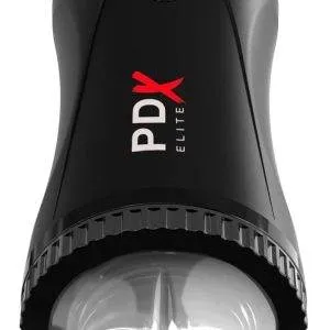 PDX Elite - Automatischer Masturbator mit Vibrations- und Stoßmodi Schwarz/Transparent PDX Elite - Automatischer Masturbator mit Vibrations- und Stoßmodi Schwarz/Transparent – Bild 2