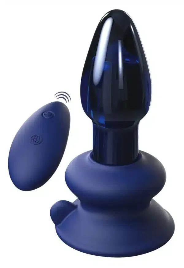Icicles Glasvibrator mit Fernbedienung - 10 Modi, wasserdicht