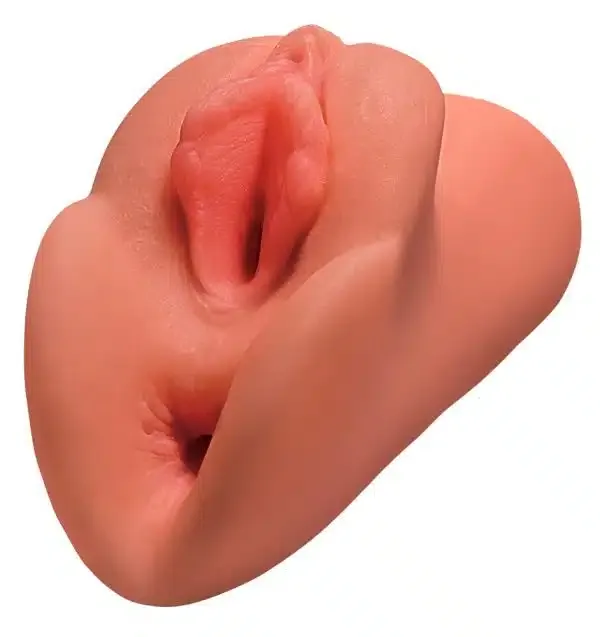 PDX Plus Handlicher Masturbator mit Stimulationsrillen Tan