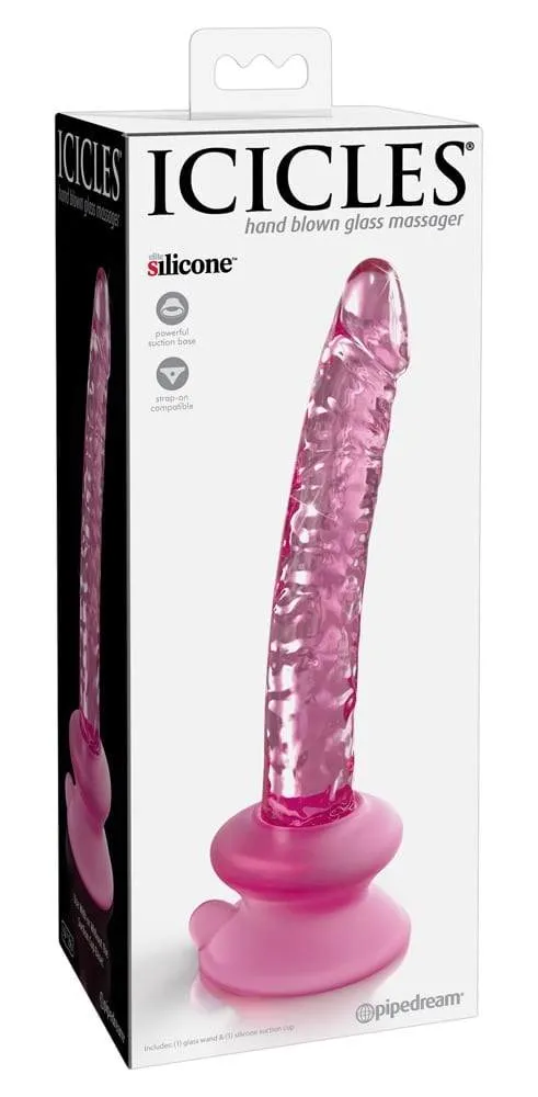 05462400000_verp Icicles Glasdildo mit Saugfuß