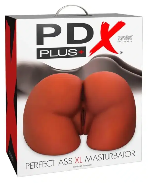 PDX Plus Perfect Ass XL - Torso-Masturbator mit prallem Po Brown