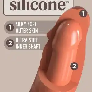 King Cock Elite Vibrating + Dual Density Naturvibrator 8 King Cock Elite Vibrating + Dual Density Naturvibrator 8