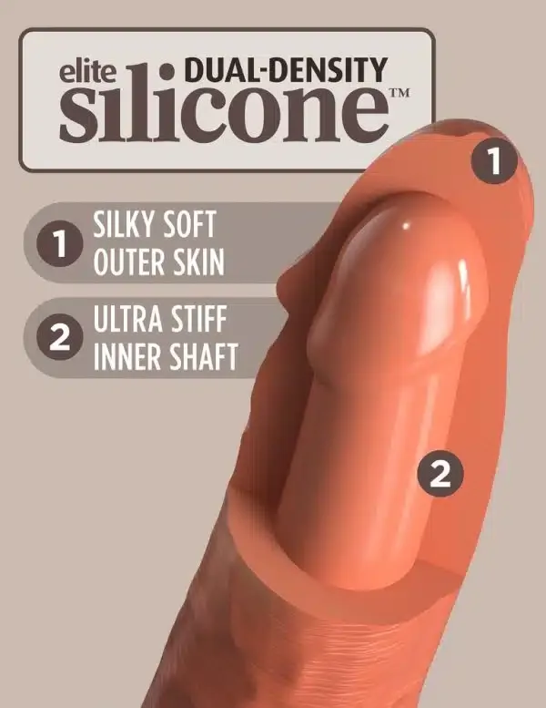 King Cock Elite Vibrating + Dual Density Naturvibrator 8 King Cock Elite Vibrating + Dual Density Naturvibrator 8