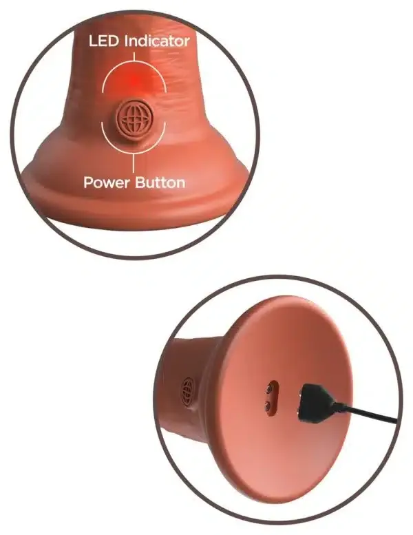 King Cock Elite Vibrating + Dual Density Naturvibrator 8 King Cock Elite Vibrating + Dual Density Naturvibrator 8