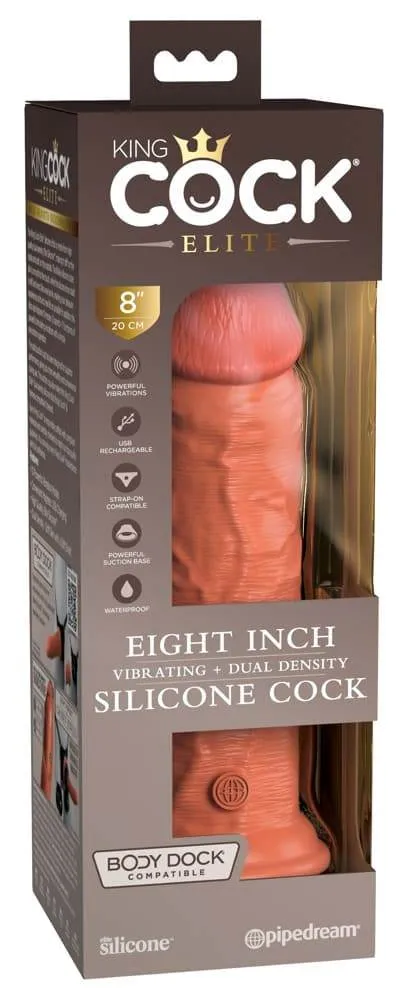 King Cock Elite Vibrating + Dual Density Naturvibrator 8