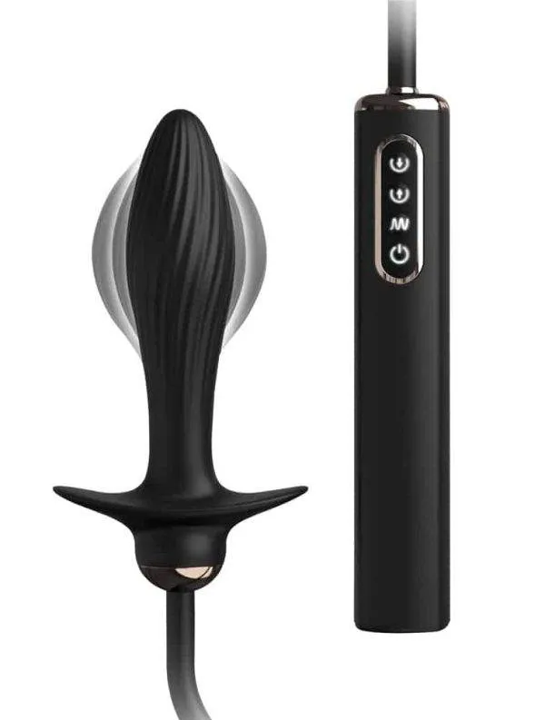 Anal Fantasy Elite - Auto-Throb Inflatable Plug, aufpumpbarer Analvibrator Schwarz Anal Fantasy Elite - Auto-Throb Inflatable Plug, aufpumpbarer Analvibrator Schwarz