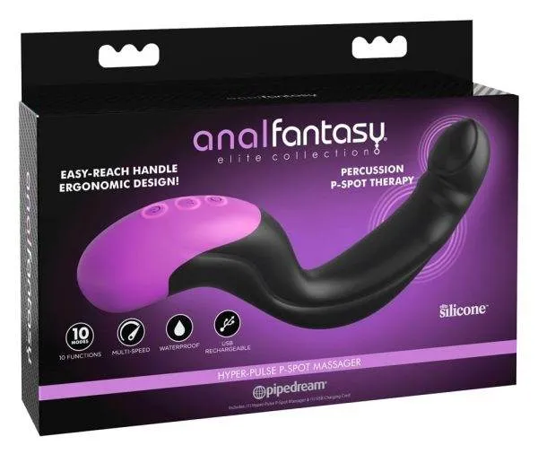 05469840000_verp Anal Fantasy Elite - Hyper-Pulse P-Spot Massager: Perfekte Prostata-Stimulation Schwarz/Lila