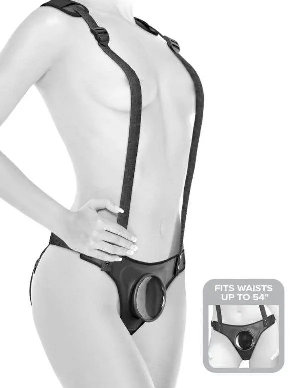 Body Dock Strap-On Suspenders - Komfortabler Umschnallgurt mit Silikon-Andockplatte Body Dock Strap-On Suspenders - Komfortabler Umschnallgurt mit Silikon-Andockplatte