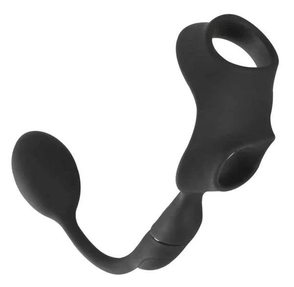 Rebel Cock Ring mit Vibro-Analplug - 10 Vibrationsmodi, kabellose Fernbedienung Rebel Cock Ring mit Vibro-Analplug - 10 Vibrationsmodi, kabellose Fernbedienung