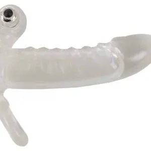 Crystal Clear Vibrating Sleeve - Penishülle mit Hodenring und Vibration Crystal Clear Vibrating Sleeve - Penishülle mit Hodenring und Vibration – Bild 4