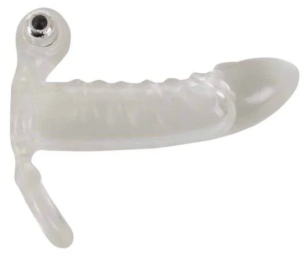 Crystal Clear Vibrating Sleeve - Penishülle mit Hodenring und Vibration Crystal Clear Vibrating Sleeve - Penishülle mit Hodenring und Vibration