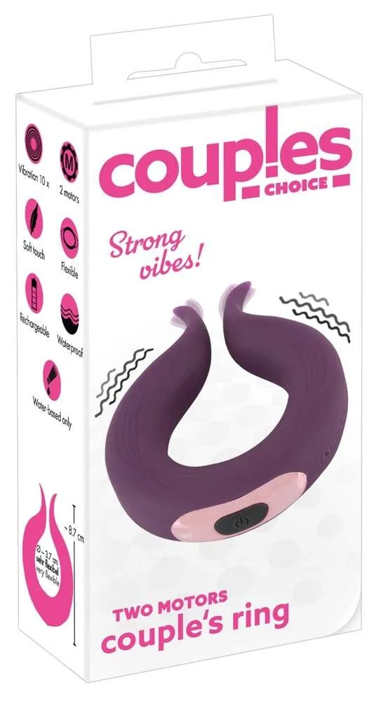 Couples Choice Paarvibrator - Two Motors Couple's Ring