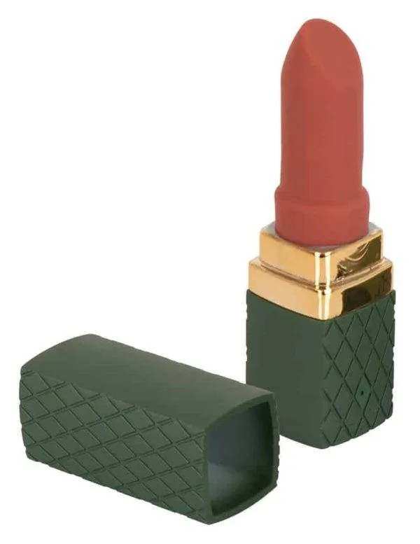 Emerald Love Lippenstift-Vibrator: Luxus-Minivibrator mit 10 Vibrationsmodi, Soft Touch-Spitze & wasserdicht Grün/Gold/Rot Emerald Love Lippenstift-Vibrator: Luxus-Minivibrator mit 10 Vibrationsmodi, Soft Touch-Spitze & wasserdicht Grün/Gold/Rot