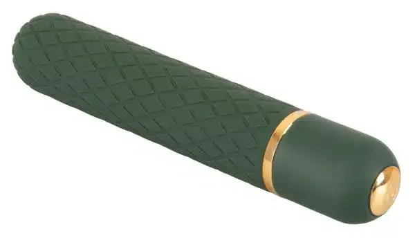 Emerald Love Luxus-Minivibrator: Diskret & wasserdicht Grün/Gold