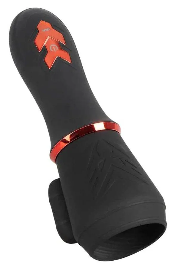 Rebel Eichelvibrator - 10 Vibrationsmodi, handlich Schwarz/Rot Rebel Eichelvibrator - 10 Vibrationsmodi, handlich Schwarz/Rot