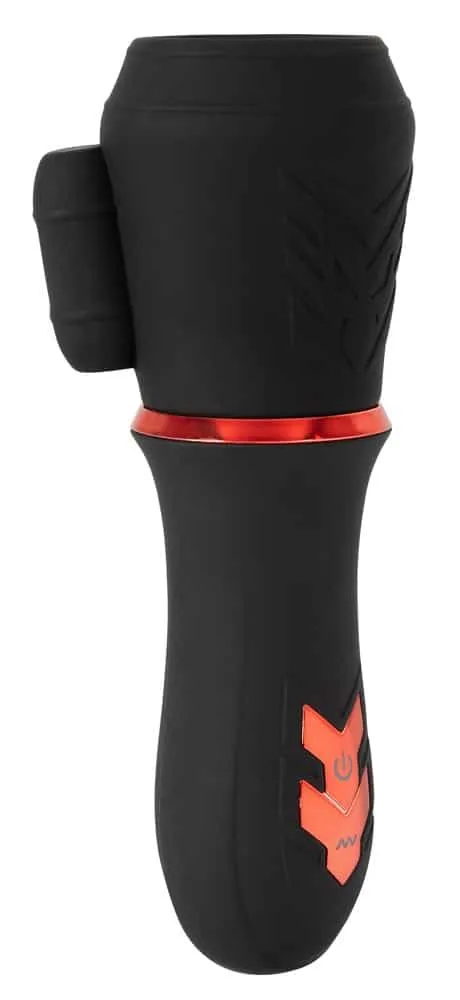 Rebel Eichelvibrator - 10 Vibrationsmodi, handlich Schwarz/Rot Rebel Eichelvibrator - 10 Vibrationsmodi, handlich Schwarz/Rot