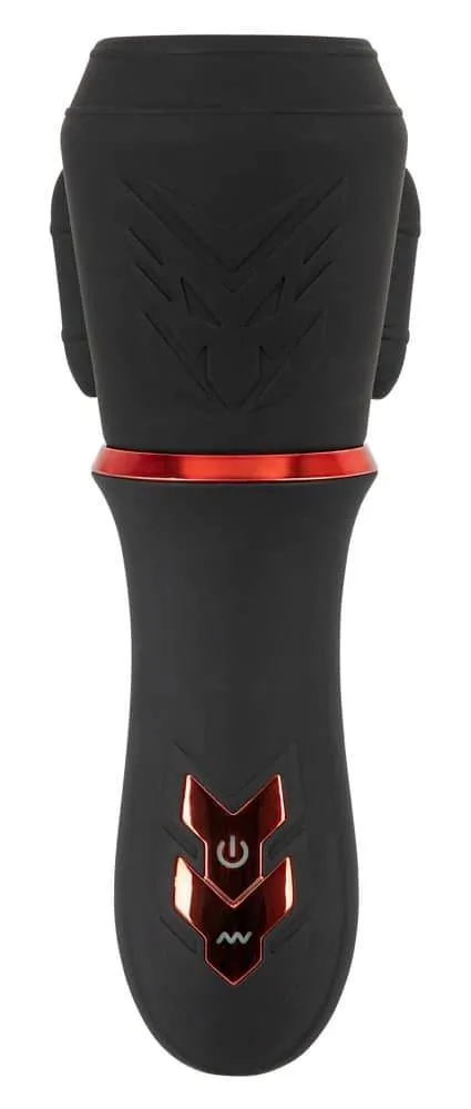 Rebel Eichelvibrator - 10 Vibrationsmodi, handlich Schwarz/Rot Rebel Eichelvibrator - 10 Vibrationsmodi, handlich Schwarz/Rot