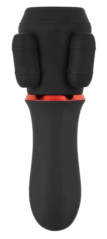 Rebel Eichelvibrator - 10 Vibrationsmodi, handlich Schwarz/Rot Rebel Eichelvibrator - 10 Vibrationsmodi, handlich Schwarz/Rot