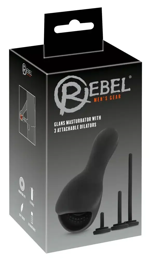 Rebel Eichelvibrator mit Dilatoren - 10 Vibrationsmodi