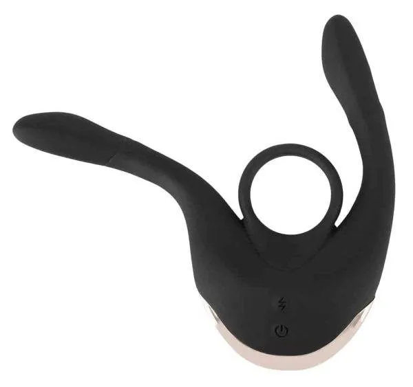 Couples Choice Paarvibrator - 10 Modi, 3 Motoren Schwarz/Silber Couples Choice Paarvibrator - 10 Modi, 3 Motoren Schwarz/Silber