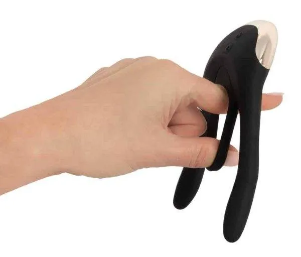 Couples Choice Paarvibrator - 10 Modi, 3 Motoren Schwarz/Silber Couples Choice Paarvibrator - 10 Modi, 3 Motoren Schwarz/Silber