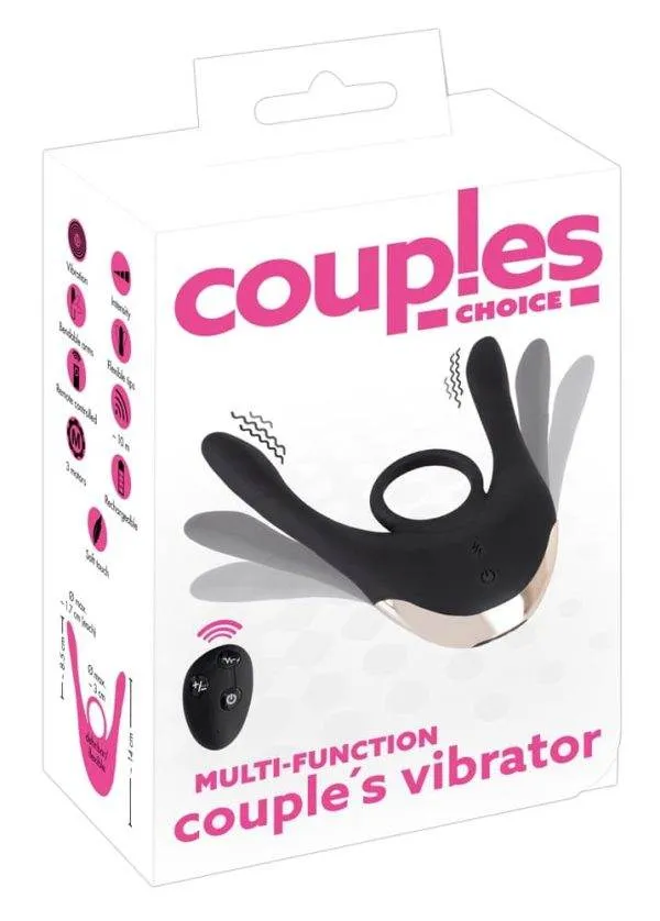 05523130000_verp Couples Choice Paarvibrator - 10 Modi, 3 Motoren Schwarz/Silber