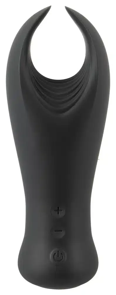 Rebel Cock Vibrator - Flexibler Masturbator mit 10 Vibrationsmodi Schwarz/Silber