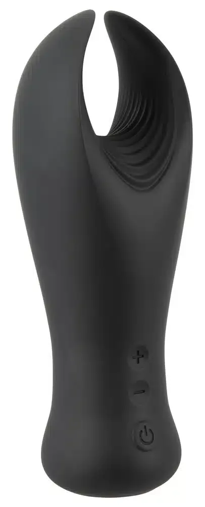 Rebel Cock Vibrator - Flexibler Masturbator mit 10 Vibrationsmodi Schwarz/Silber