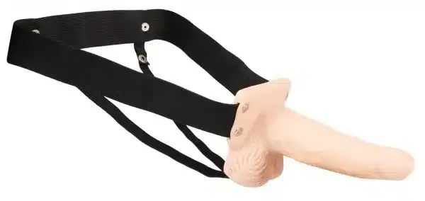 You2Toys Vibrating Strap-On Sleeve - Hohler Naturdildo mit Vibration