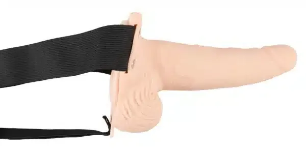You2Toys Vibrating Strap-On Sleeve - Hohler Naturdildo mit Vibration