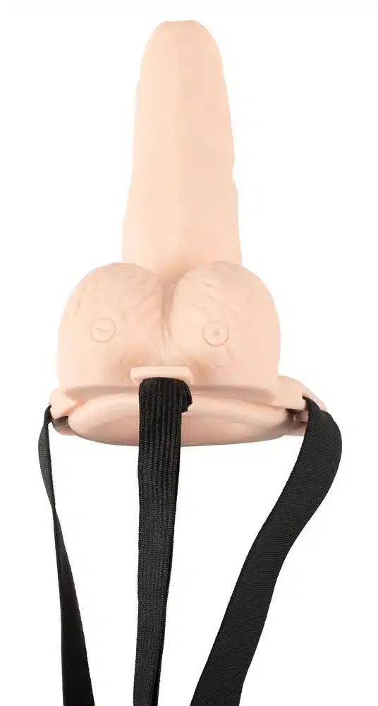 You2Toys Vibrating Strap-On Sleeve - Hohler Naturdildo mit Vibration You2Toys Vibrating Strap-On Sleeve - Hohler Naturdildo mit Vibration