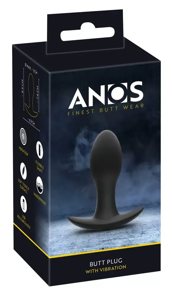 ANOS Vibro-Analplug mit 20 Vibrationsmodi. Sicher, wasserdicht & wiederaufladbar.