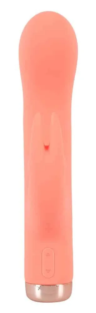 Peachy Mini Rabbit Vibrator - Kompakt & kraftvoll, 10 Vibrationsmodi Koralle/Gold