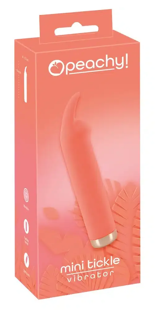 Peachy Mini Trickle Vibrator - Kompakter Spaß für unterwegs! Koralle/Gold