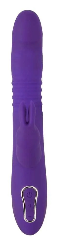 Sweet Smile Triple Thrusting V - Stoßvibrator mit Klitoris- und Analvibrator