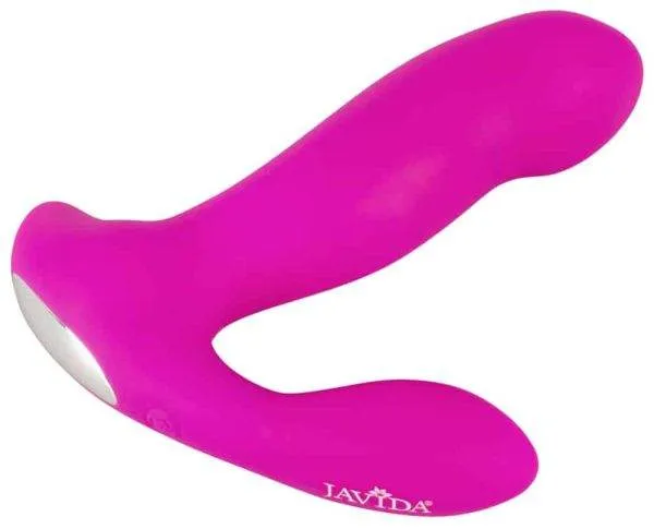 Javida RC Vibrator - Leiser Slip-Vibrator mit Fernbedienung Pink/Silber Javida RC Vibrator - Leiser Slip-Vibrator mit Fernbedienung Pink/Silber